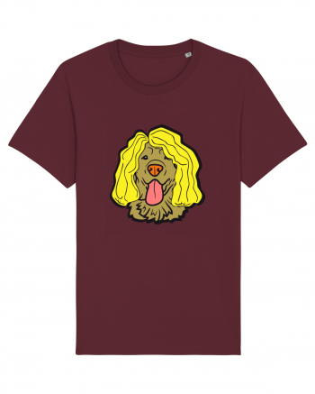 Funny Golden Retriever Burgundy