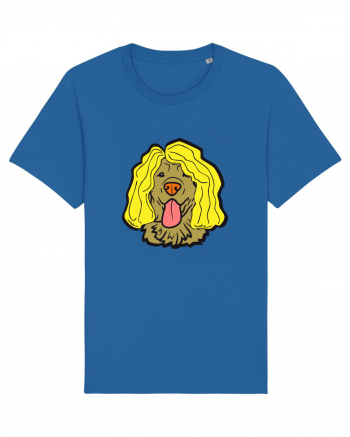 Funny Golden Retriever Royal Blue