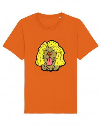 Funny Golden Retriever Bright Orange