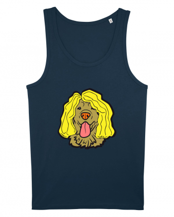 Funny Golden Retriever Navy