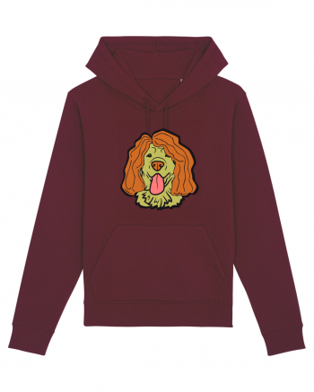 Funny Golden Retriever Burgundy