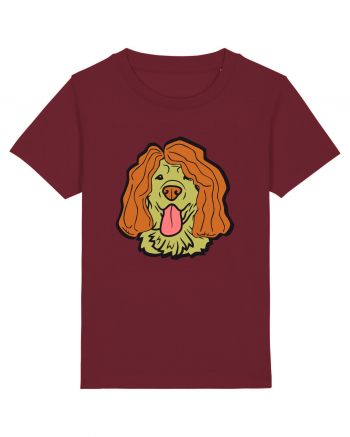 Funny Golden Retriever Burgundy