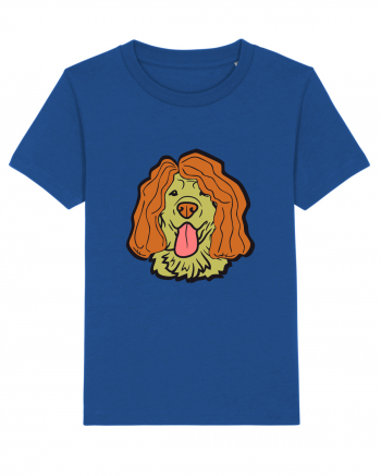 Funny Golden Retriever Majorelle Blue