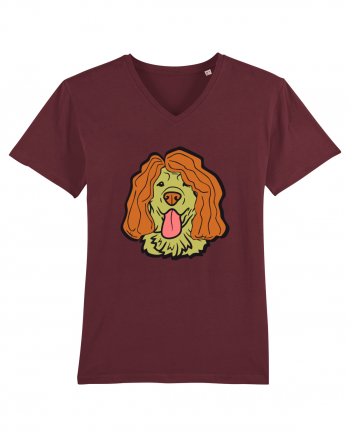 Funny Golden Retriever Burgundy