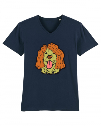 Funny Golden Retriever French Navy