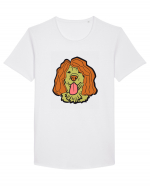 Funny Golden Retriever Tricou mânecă scurtă guler larg Bărbat Skater