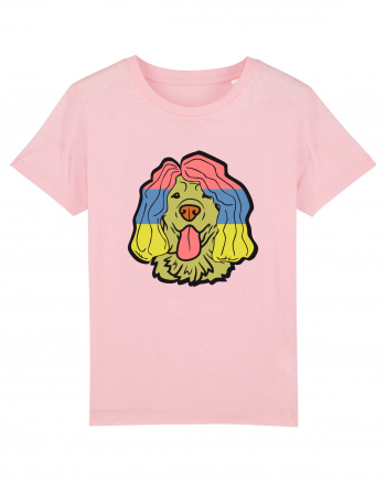 Funny Golden Retriever Cotton Pink