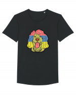 Funny Golden Retriever Tricou mânecă scurtă guler larg Bărbat Skater