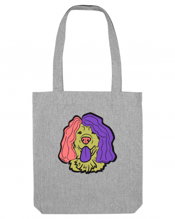 Funny Golden Retriever Heather Grey