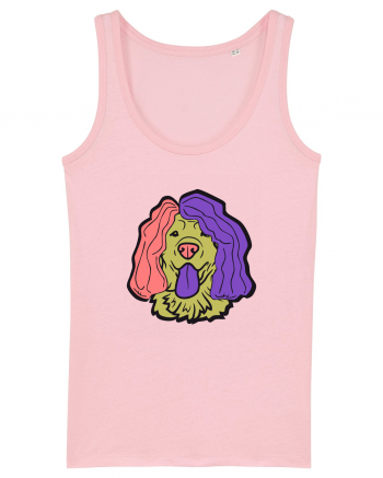 Funny Golden Retriever Cotton Pink