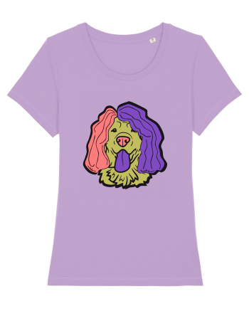 Funny Golden Retriever Lavender Dawn