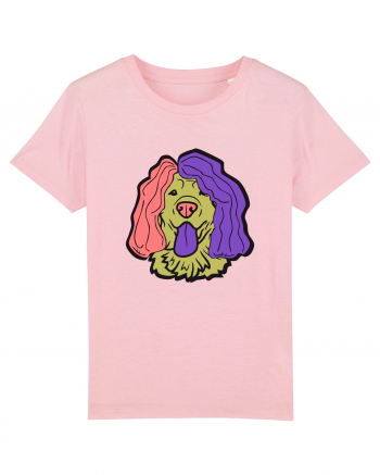 Funny Golden Retriever Cotton Pink