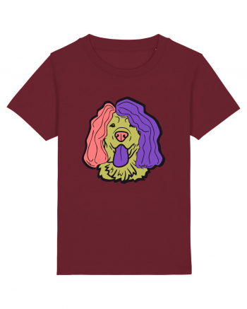 Funny Golden Retriever Burgundy