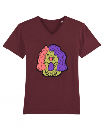 Funny Golden Retriever Burgundy