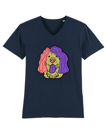 Funny Golden Retriever French Navy