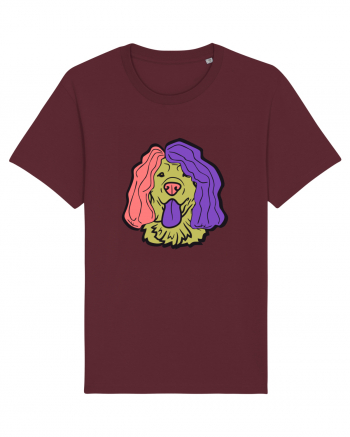 Funny Golden Retriever Burgundy