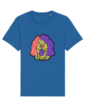 Funny Golden Retriever Royal Blue