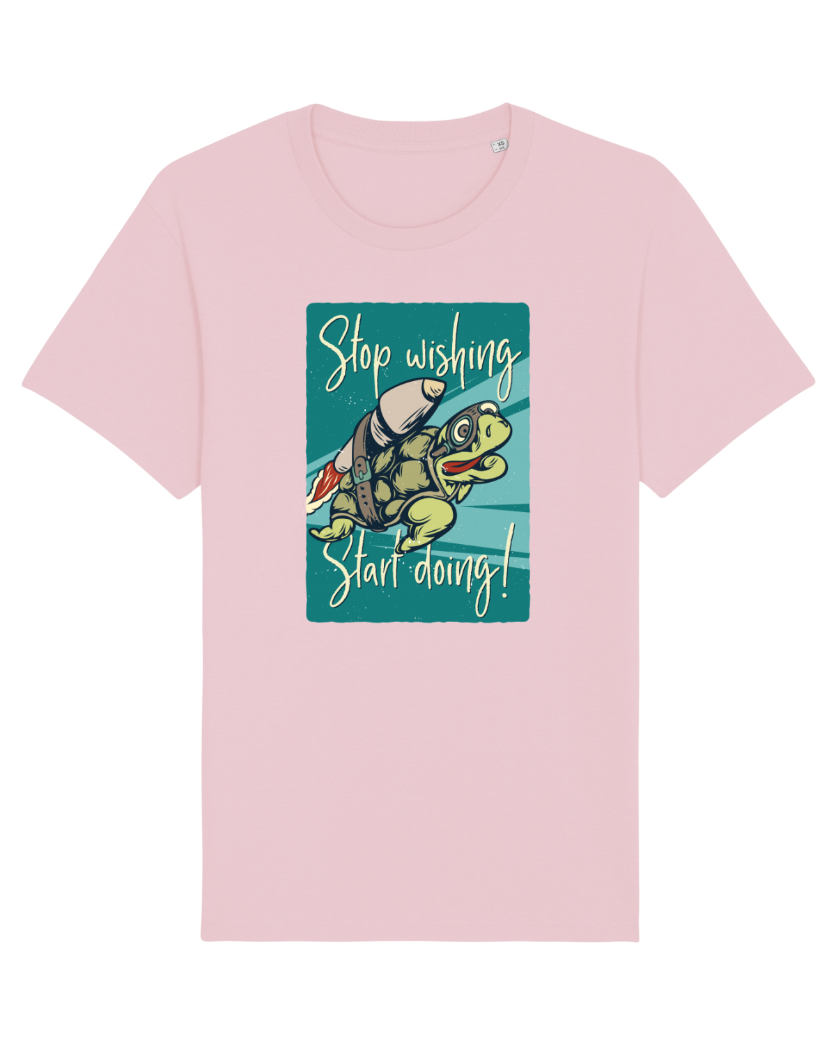 Tricou mânecă scurtă Unisex Rocker Cotton Pink