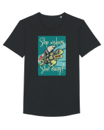Stop wishing Start doing! Tricou mânecă scurtă guler larg Bărbat Skater
