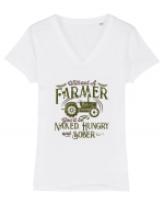 Without a farmer Tricou mânecă scurtă guler V Damă Evoker