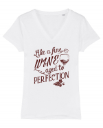 Aged to perfection Tricou mânecă scurtă guler V Damă Evoker