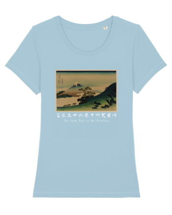 The Inume Pass in Kai Province (text alb) Sky Blue
