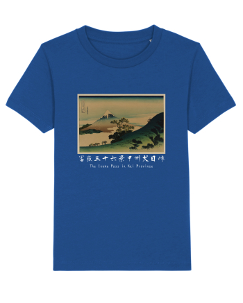 The Inume Pass in Kai Province (text alb) Majorelle Blue