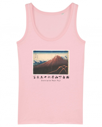 Storm below Mount Fuji (text negru) Cotton Pink