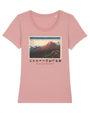 Storm below Mount Fuji (text negru) Canyon Pink