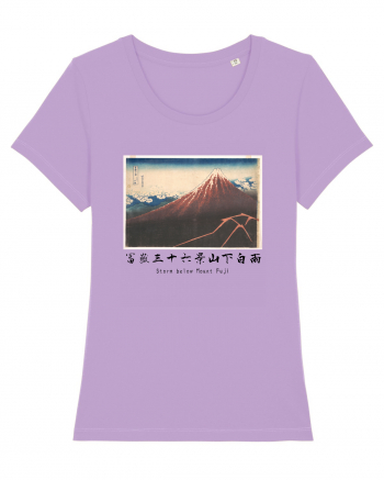 Storm below Mount Fuji (text negru) Lavender Dawn
