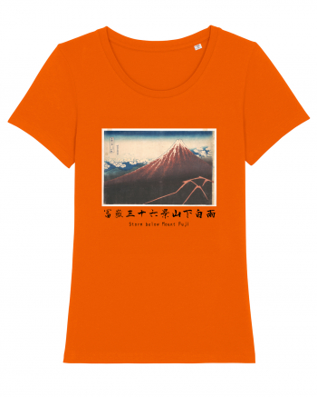 Storm below Mount Fuji (text negru) Bright Orange