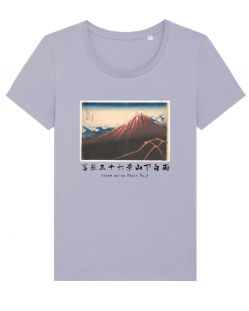 Storm below Mount Fuji (text negru) Lavender