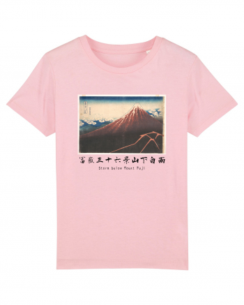 Storm below Mount Fuji (text negru) Cotton Pink