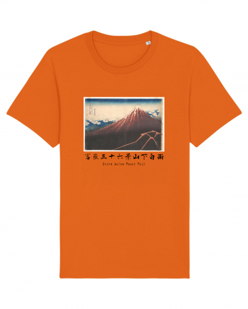 Storm below Mount Fuji (text negru) Bright Orange