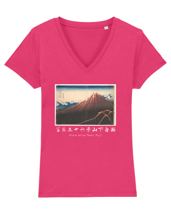 Storm below Mount Fuji (text alb) Raspberry