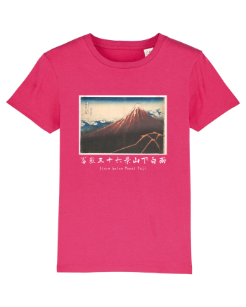 Storm below Mount Fuji (text alb) Raspberry