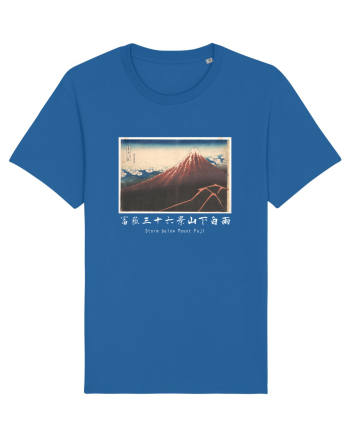 Storm below Mount Fuji (text alb) Royal Blue