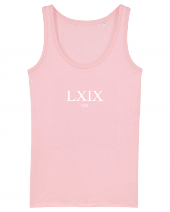 Cifre Romane (LXIX) Nice (alb) Cotton Pink