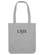 Cifre Romane (LXIX) Nice (negru) Sacoșă textilă