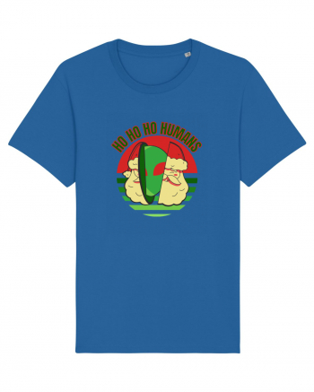 Funny Santa Claus Alien Royal Blue