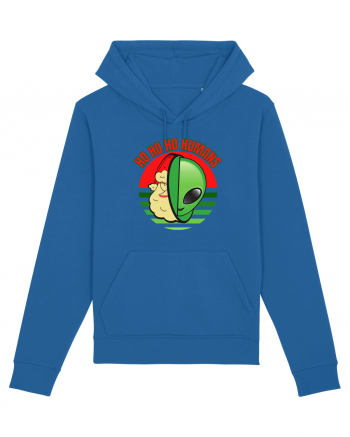 Funny Santa Claus Alien Royal Blue