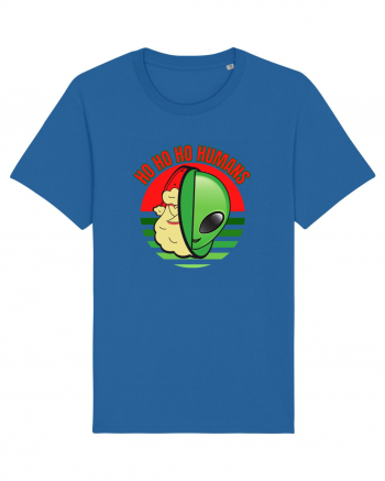 Funny Santa Claus Alien Royal Blue