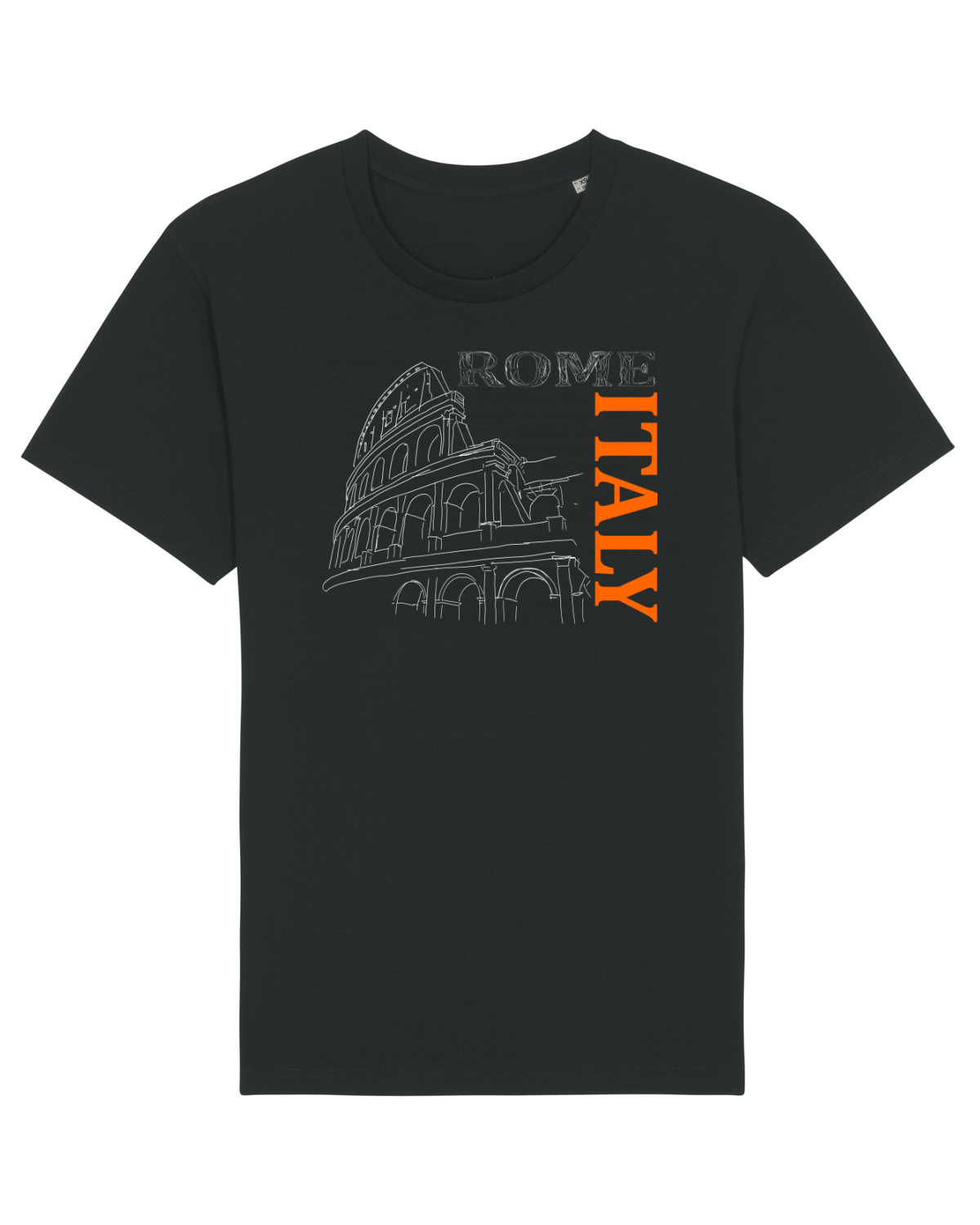 Tricou mânecă scurtă Unisex Rocker Black