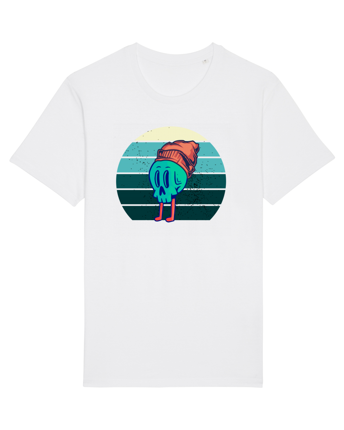Tricou mânecă scurtă Unisex Rocker White