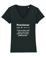 Pensionar Tricou mânecă scurtă guler V Damă Evoker