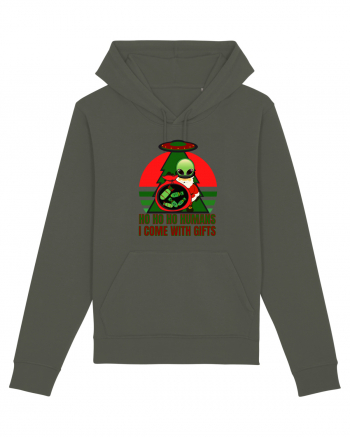 Funny Santa Claus Alien Khaki