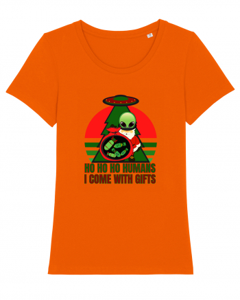 Funny Santa Claus Alien Bright Orange