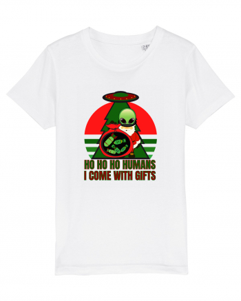 Funny Santa Claus Alien White