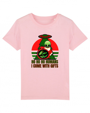 Funny Santa Claus Alien Cotton Pink