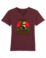 Funny Santa Claus Alien Tricou mânecă scurtă guler V Bărbat Presenter